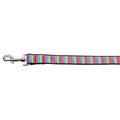 Unconditional Love Zigzaggy Rainbow Nylon Ribbon Dog Collars 1 wide 4ft Leash UN787903